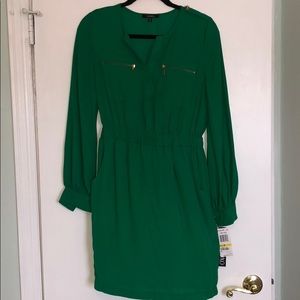Emerald Green Shirt Dress - Brand New!